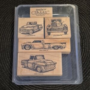 STAMPIN' UP! Retired 2005 'Classic Pickups' Stamp Set, Set of 5 Stamps